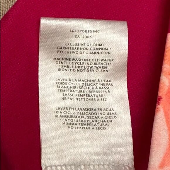 BODY GLOVE Bikini Top Womens Small Halter Floral Strappy Pullover Tie Closure - Picture 5 of 7